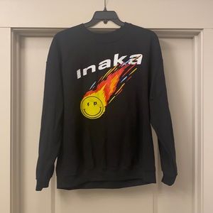 Inaka Power Black Sweater Fireball Size XL